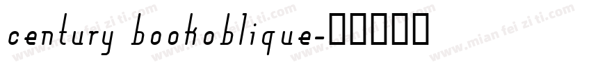 century bookoblique字体转换